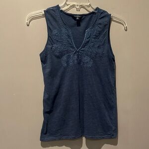 Lucky Brand Navy Sleeveless Top